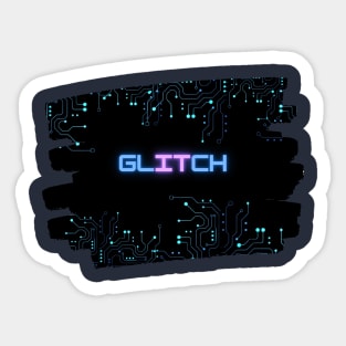 Glitch It - Cyberpunk Design Sticker